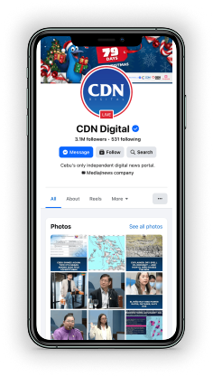 CDN Digital Facebook page on a phone